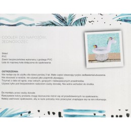 Pripučiamas ledo gėrimų aušintuvas, vienaragio formos, vienaragis, 44 x 54 x 67