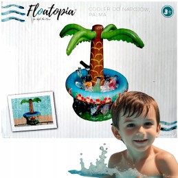 Pripučiamas ledo gėrimų šaldytuvas, palmės formos, 44 x 70 x 66 cm