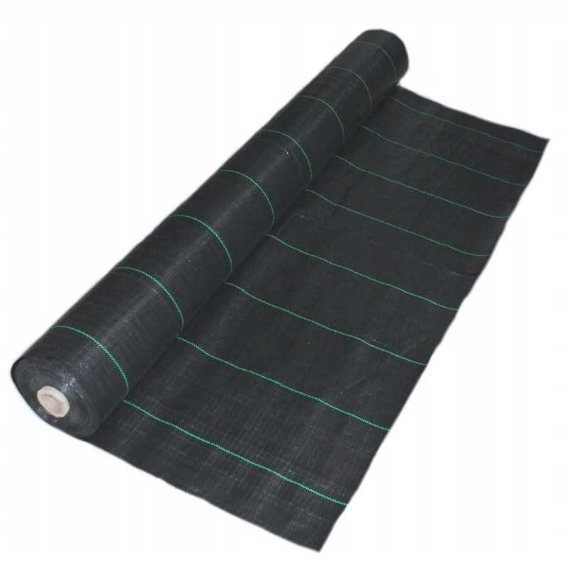 Agroaudinio mulčiavimas 90g, juodas kilimėlis, 1,6x1m