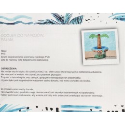 Pripučiamas ledo gėrimų šaldytuvas, palmės formos, 44 x 70 x 66 cm