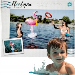 Vandens žaidimas baseinui, žiedų mėtymas flamingo žiedas 48x94x37