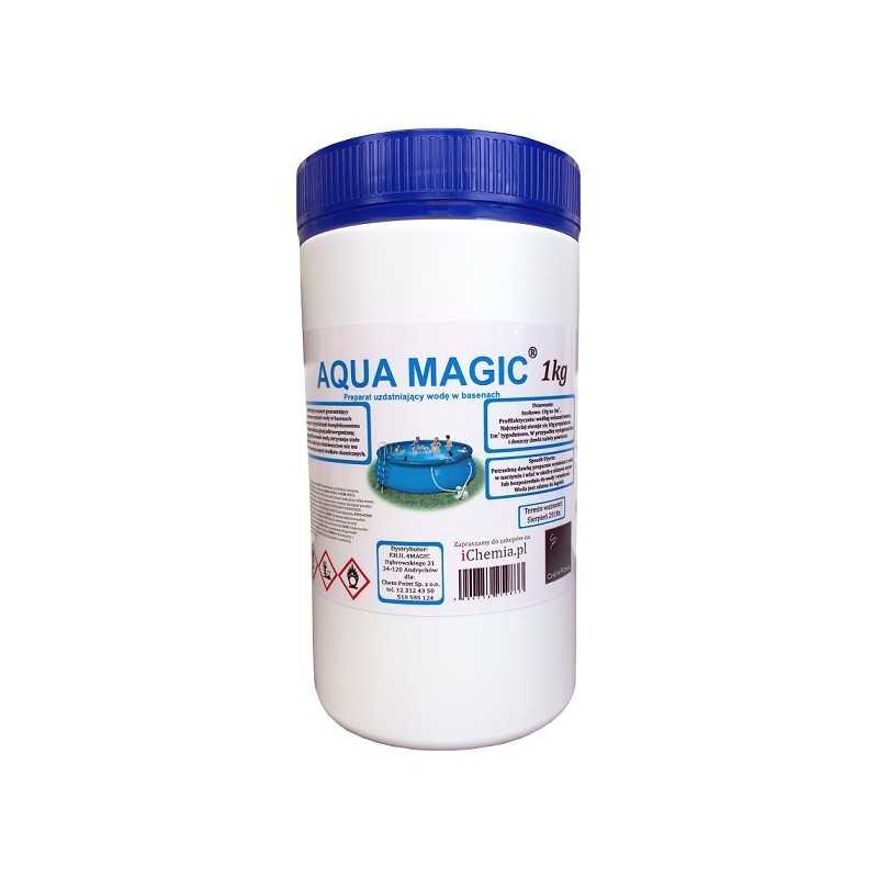 Aqua magic chloras baseinams 1000g 1kg granulės