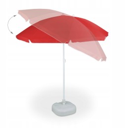 Klasikinis skėtis, oranžinės ir raudonos spalvos, 180 x 205 cm