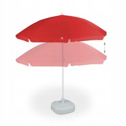 Klasikinis skėtis, oranžinės ir raudonos spalvos, 180 x 205 cm