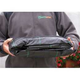 Agroaudinio mulčiavimas 90g, juodas kilimėlis, 1,6x1m