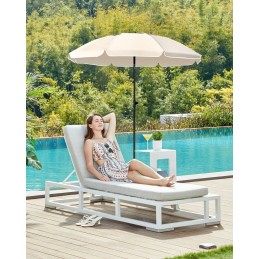 Sodo skėtis 160 x 196 cm smėlio spalvos