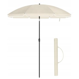 Reguliuojamas sodo paplūdimio skėtis, smėlio spalvos, UV apsauga iki UPF 50+