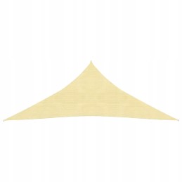 Trikampė HDPE sodo burė 3 6x3 6x3 6 m smėlio spalvos