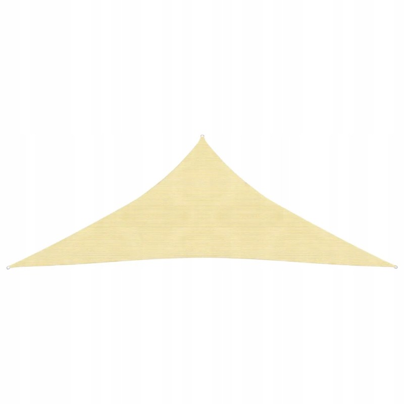 Trikampė HDPE sodo burė 3 6x3 6x3 6 m smėlio spalvos