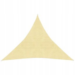 Trikampė HDPE sodo burė 3 6x3 6x3 6 m smėlio spalvos