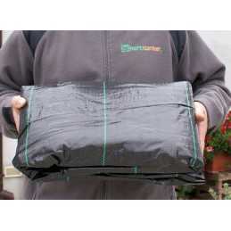 Agroaudinio mulčiavimas 90g, juodas kilimėlis, 1,6x1m