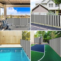 Antracito ir balto šešėlių tinklelis 1,8x10m HDPE 75g/m²