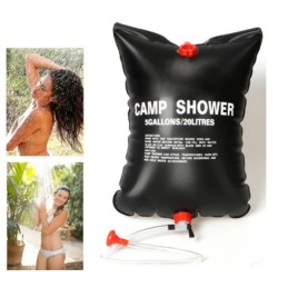 Kempingas turistinis dušas, 20l, lauko saulės