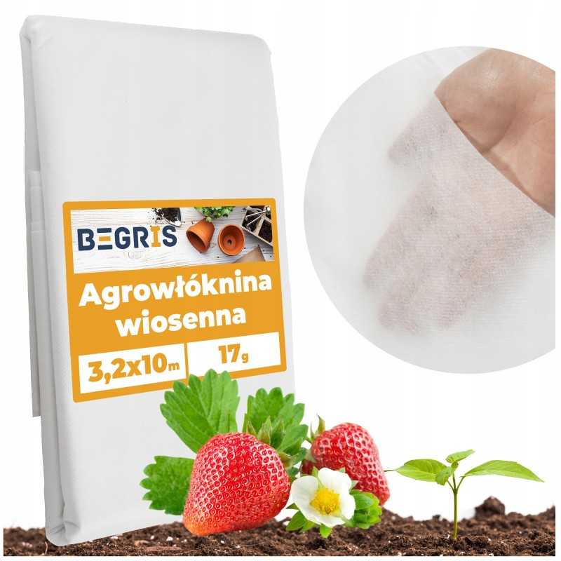 ☘️Agrotekstilės spyruoklinis kilimėlis 17g storio tvirtas dangalas 10x3,2m balta danga☘️