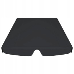 Vidaxl stogas sodo sūpynėms juodas 188 168x110 145 cm