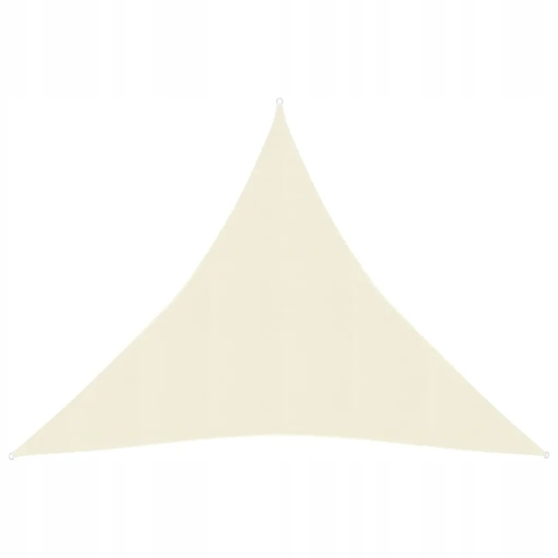 Vidaxl saulės burė 160 g m2 kreminė 4 5x4 5x4 5 m HDPE