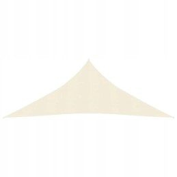 Vidaxl saulės burė 160 g m2 kreminė 4 5x4 5x4 5 m HDPE