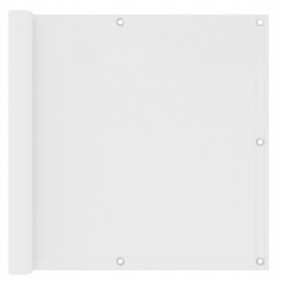 Balkono širma, balta, 90x300 cm, oksfordo audinio