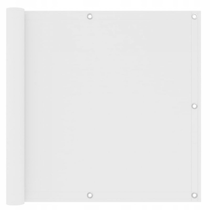 Balkono širma, balta, 90x300 cm, oksfordo audinio