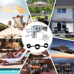 balkono skėčio laikiklis, tvirtas metalinis balkono stovo pagrindas