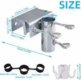 balkono skėčio laikiklis, tvirtas metalinis balkono stovo pagrindas