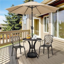 Juodas sodo skėčio stovas 411354bk