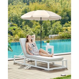 Sodo skėtis 160 x 196 cm smėlio spalvos