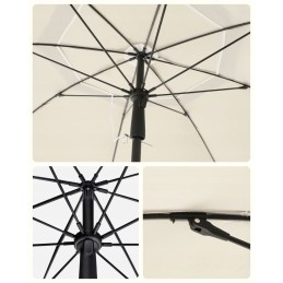 Sodo skėtis 160 x 196 cm smėlio spalvos