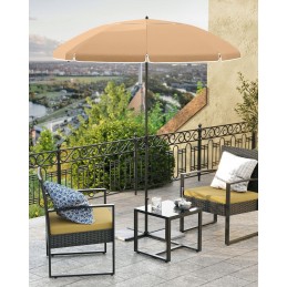 Sodo skėtis 160 x 196 cm pilkai smėlio spalvos