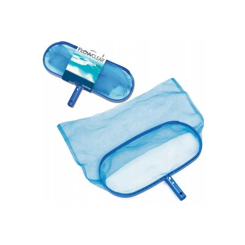 Gilus tinklas šiukšlėms iš baseino gaudyti koštuku