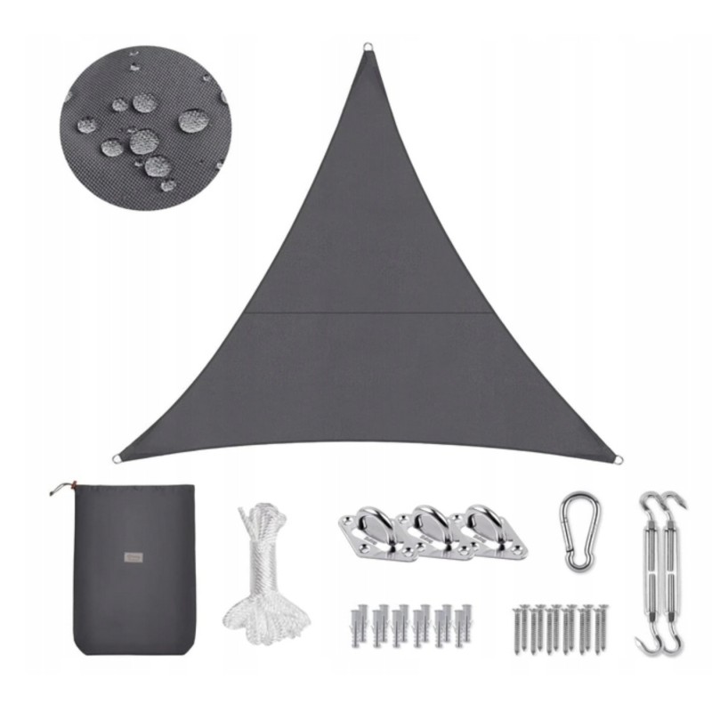 Sekey skėtis pilkas 300 x 300 cm