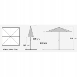 Bag boy teleskopinis UV skėtis