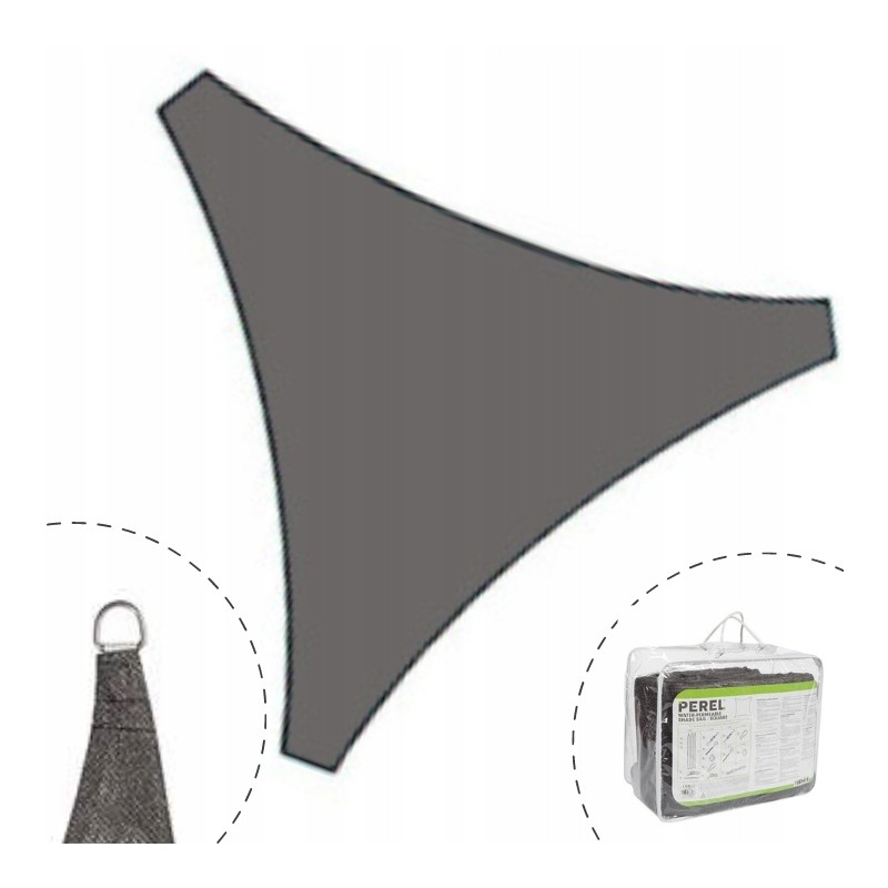 Grafito atspalvio burė - pralaidi - 3,6 x 3,6 x 3,6 m