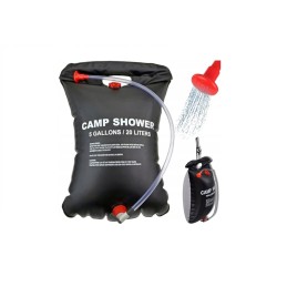 Camping shower, mobile, solar shower, 20l, accessories