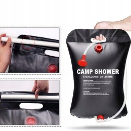 Camping shower, mobile, solar shower, 20l, accessories