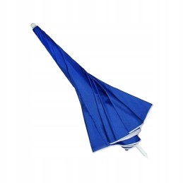 Didelis sodo paplūdimio skėtis, dviejų sluoksnių, atsparus vandeniui, mėlynas, 190x180 cm