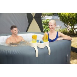 Padėkite sūkurinės vonios gėrimų laikiklį su SPA bestway 2 skyrių padėklu