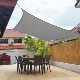 Sodo stogelio markizės skėčio virvės 3 x 3 m pilkos spalvos