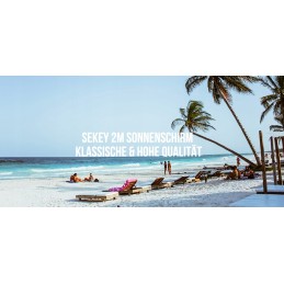 Sodo paplūdimio skėtis nuo saulės, 200 cm skersmens