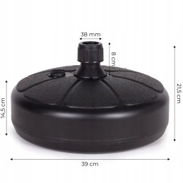 Pagrindas sodo skėčiui, vandens pripildytas stovas, 13 litrų