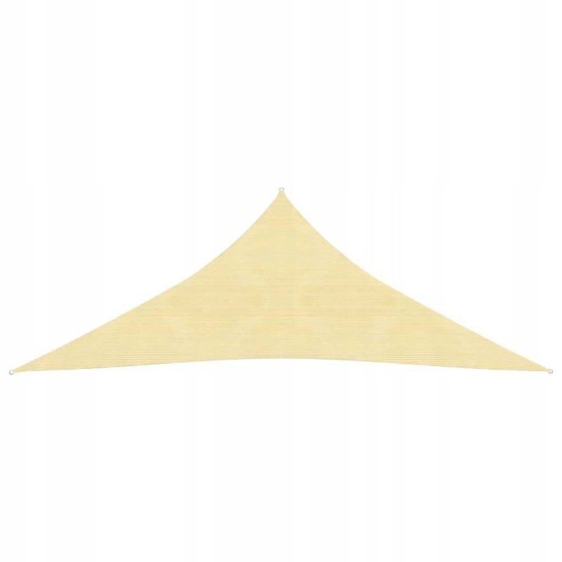 HDPE trikampė sodo burė 3,6x3,6x3,6m smėlio spalvos