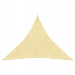 HDPE trikampė sodo burė 3,6x3,6x3,6m smėlio spalvos