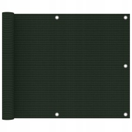 Balkono ekranas tamsiai žalias 75x400 cm HDPE
