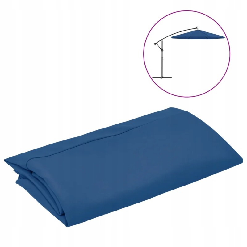 Pakaitinis sodo skėtis, UV, žydras, 300 cm