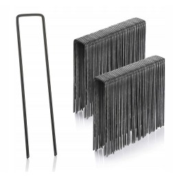 Metaliniai kaiščiai agrotekstilei, 15 cm, siauri, 100 vnt
