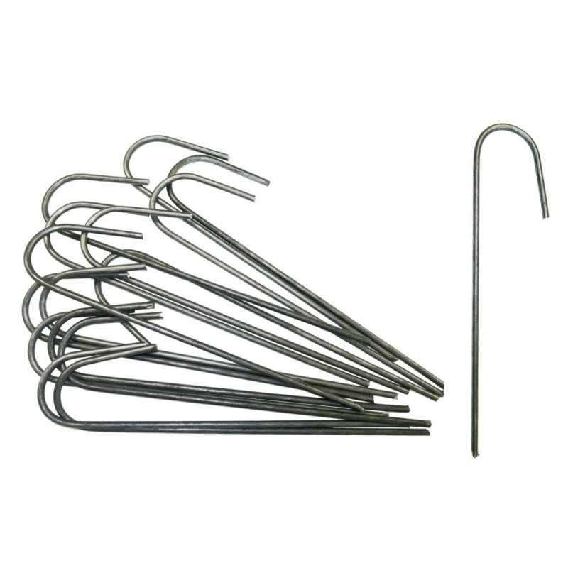 Smeigtukai metalinis smeigtukas tvirtinimui augintas audinys ir tinklelis 15cm 100vnt