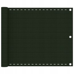 Vidaxl balkono ekranas tamsiai žalias 75x600 cm hdpe