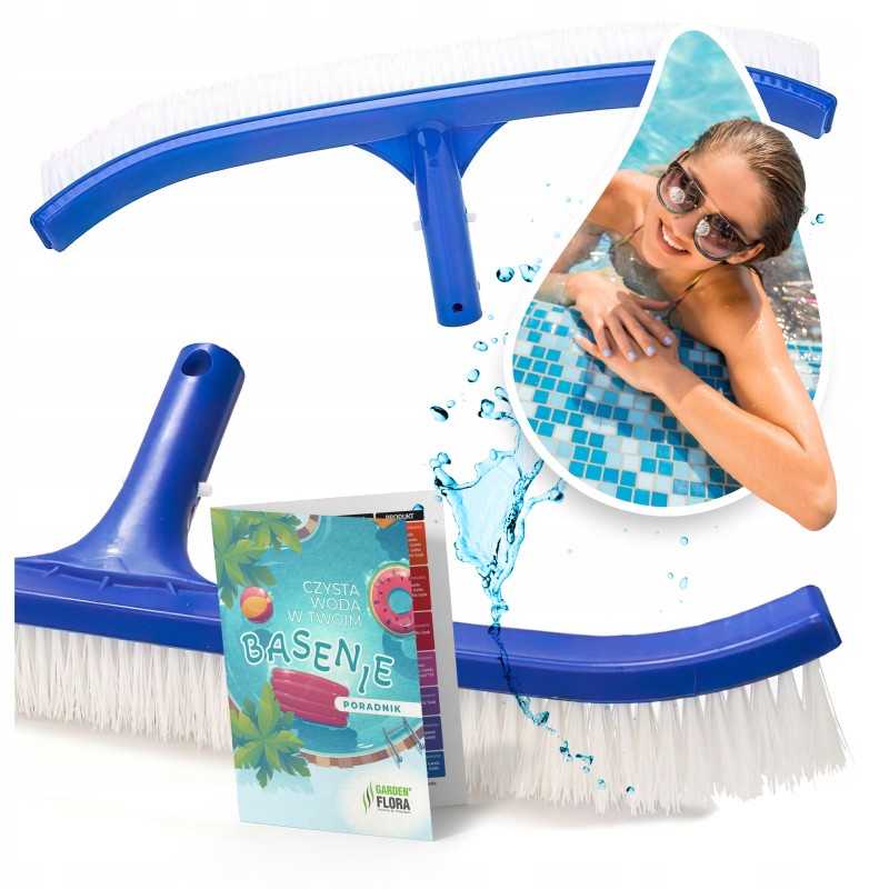Baseino šepetys 45 cm baseino dugno ir sienelių valymui, mėlynas