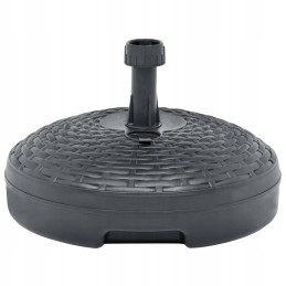 Vidaxl skėčio pagrindas 20 l antracito rotango plastikas