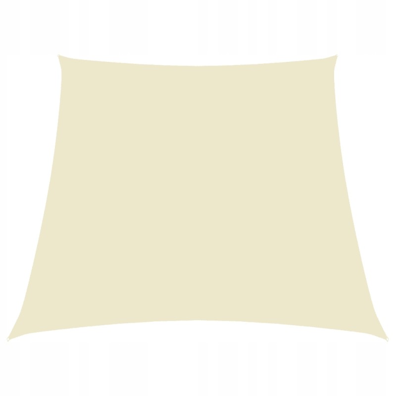 Vidaxl sodo burė oxford audinio trapecija 2 4x3 m kreminė